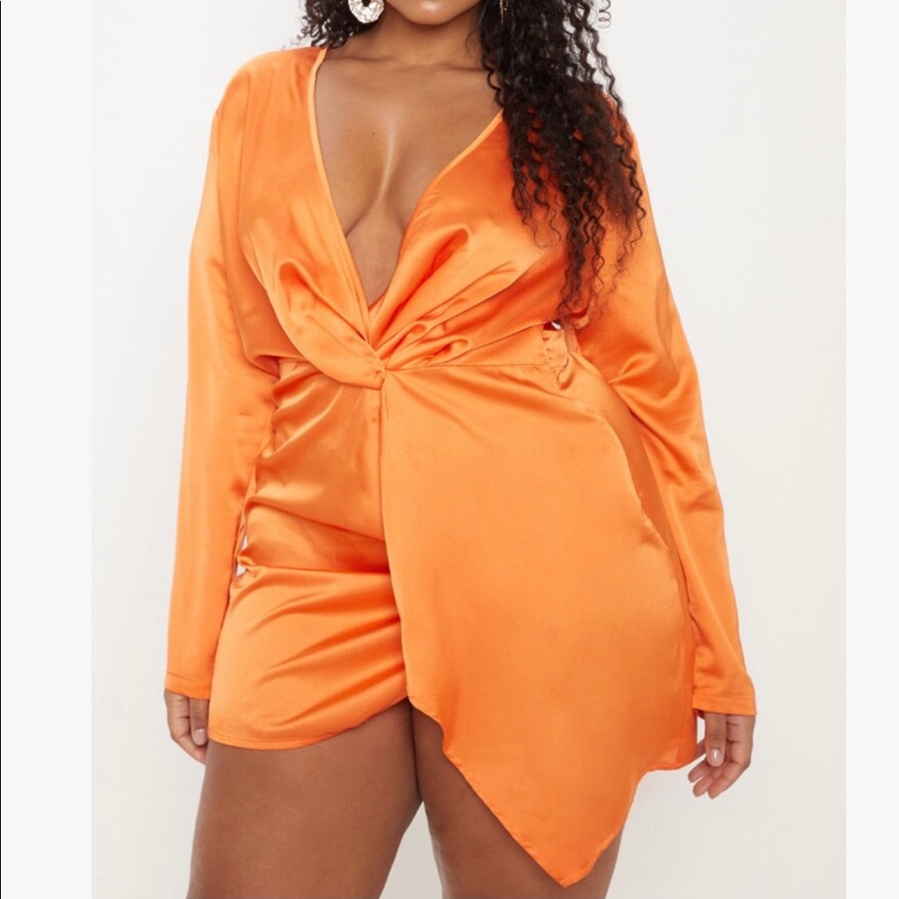 COPY - Orange wrap dress